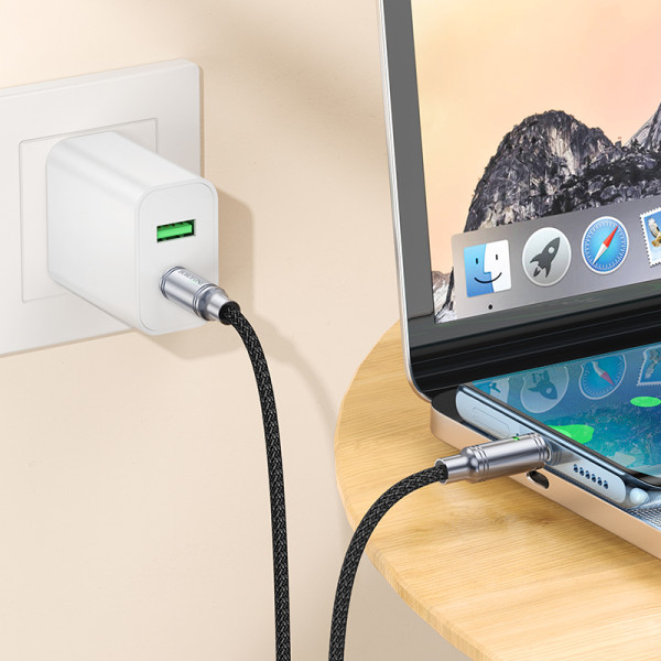 Cablu Borofone BU40 Advantage 60W charging data cable Type-C to Type-C [Grey]