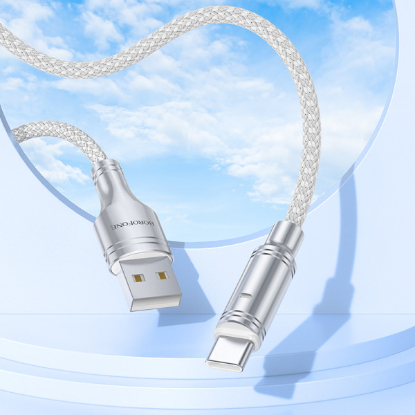 Cablu Borofone BU40 Advantage charging data cable Type-C  [Grey]