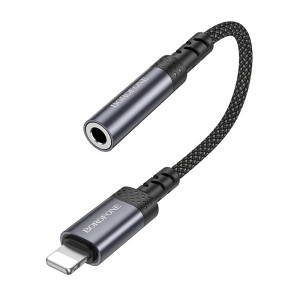 Adapter Borofone BV24 Graceful digital audio converter cable iP to 3.5mm [Metal Grey]