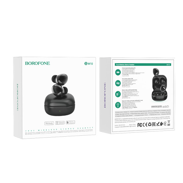 Casti wireless Borofone BW10 Magic rhyme TWS [Black]