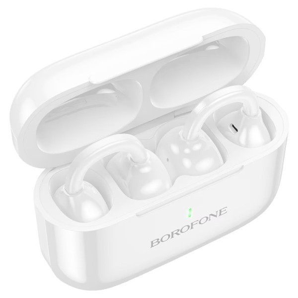 Casti Borofone BW95 Cancion clip-on true wireless BT headset [White]