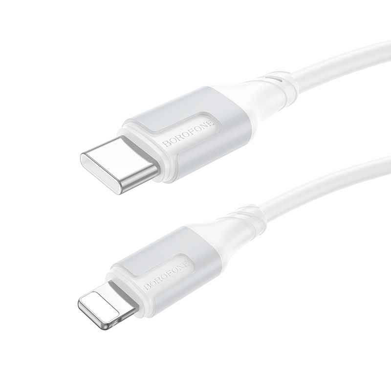 Cablu Borofone BX101 Creator PD charging data cable iP (1m) [White]