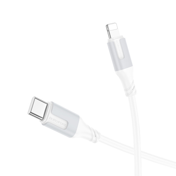 Cablu Borofone BX101 Creator PD charging data cable iP (1m) [White]