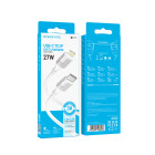 Cablu Borofone BX101 Creator PD charging data cable iP (1m) [White]