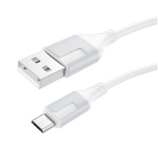 Cablu Borofone BX101 Creator charging data cable Micro USB (1m) [White]