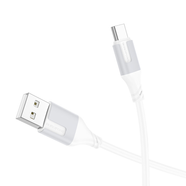 Cablu Borofone BX101 Creator charging data cable Type-C (1m) [White]