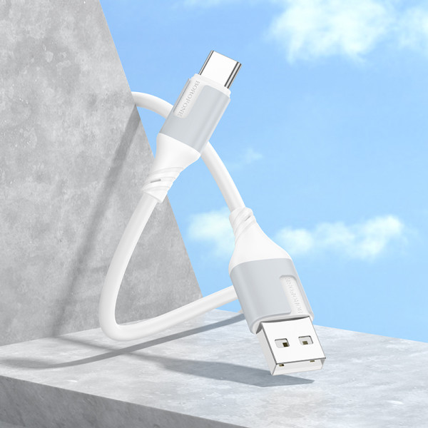 Cablu Borofone BX101 Creator charging data cable Type-C (1m) [White]
