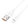 Cablu Borofone BX102 Winner 2-in-1 USB/Type-C to iP (1m) [White]