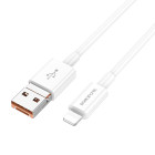 Cablu Borofone BX102 Winner 2-in-1 USB/Type-C to iP (1m) [White]