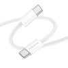 Cablu Borofone BX103 Original Type-C to Type-C 60W (1м) [White]