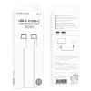 Cablu Borofone BX103 Original Type-C to Type-C 60W (1м) [White]