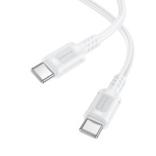 Cablu Borofone BX111 Feliz 60W charging data cable C to C [White]