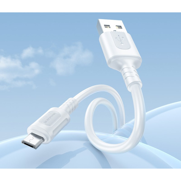 Кабель Borofone BX111 Feliz charging data cable Micro [White]