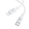 Cablu Borofone BX111 Feliz PD charging data cable iP [White]