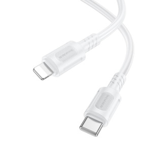 Cablu Borofone BX111 Feliz PD charging data cable iP [White]