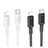 Cablu Borofone BX111 Feliz PD charging data cable iP [White]