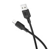 Cablu Borofone Borofone BX113 Lenny silicone charging data cable IP (L=1M) [Black]