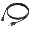 Cablu Borofone Borofone BX113 Lenny silicone charging data cable IP (L=1M) [Black]