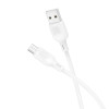 Cablu Borofone Borofone BX113 Lenny silicone charging data cable Micro (L=1M) [White]