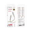 Cablu Borofone BX116 Certain 60W charging data cable C to C [Gray]