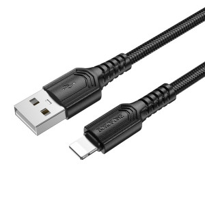 Cablu Borofone BX116 Certain charging data cable iP [Black]