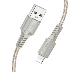 Cablu Borofone BX116 Certain charging data cable iP [Gray]