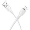 Cablu Borofone BX116 Certain charging data cable iP [White]