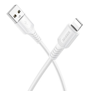 Cablu Borofone BX116 Certain charging data cable iP [White]