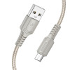 Cablu Borofone BX116 Certain charging data cable Micro [Gray]