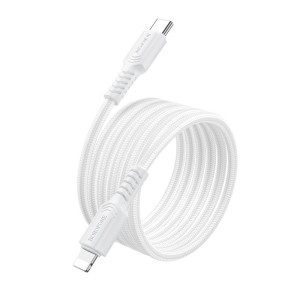 Cablu Borofone BX116 Certain PD charging data cable iP [White]