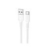Cablu Borofone BX116 Certain charging data cable Type-C [White]