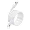 Cablu Borofone BX116 Certain charging data cable Type-C [White]