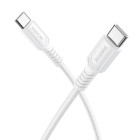 Cablu Borofone BX116 Certain 60W charging data cable C to C [White]