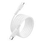 Cablu Borofone BX116 Certain 60W charging data cable C to C [White]