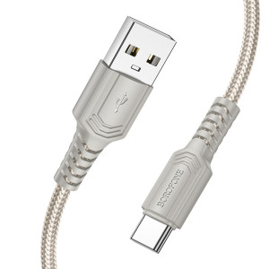 Cablu Borofone BX116 Certain charging data cable Type-C [Gray]