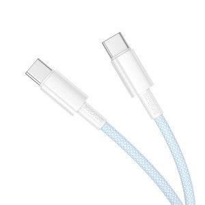 Cablu Borofone BX117 Source 60W charging data cable C to C [Blue]