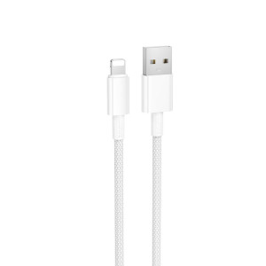 Cablu Borofone BX117 Source charging data cable iP [White]