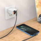 Cablu Borofone BX58 Lucky Lighting (1м) [Black]