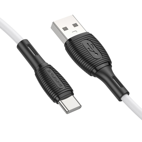 Кабель Borofone BX86 Advantage silicone charging data cable for Type-C [White]