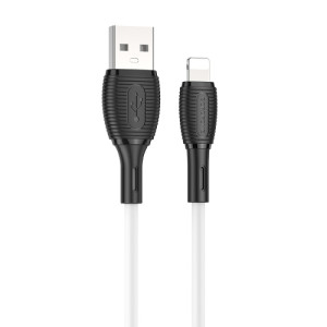 Кабель Borofone BX86 Advantage silicone charging data cable for iP [White]
