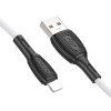 Cablu Borofone BX86 Advantage silicone charging data cable for iP [White]