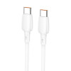 Кабель Borofone BX93 Super power 100W fast charging data cable Type-C to Type-C [White]