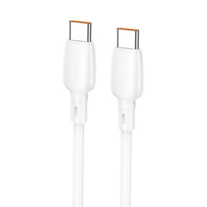 Кабель Borofone BX93 Super power 100W fast charging data cable Type-C to Type-C [White]
