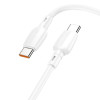 Кабель Borofone BX93 Super power 100W fast charging data cable Type-C to Type-C [White]