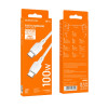Кабель Borofone BX93 Super power 100W fast charging data cable Type-C to Type-C [White]