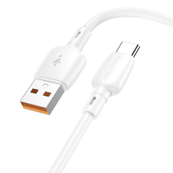 Кабель Borofone BX93 Super power 27W charging data cable Type-C [White]