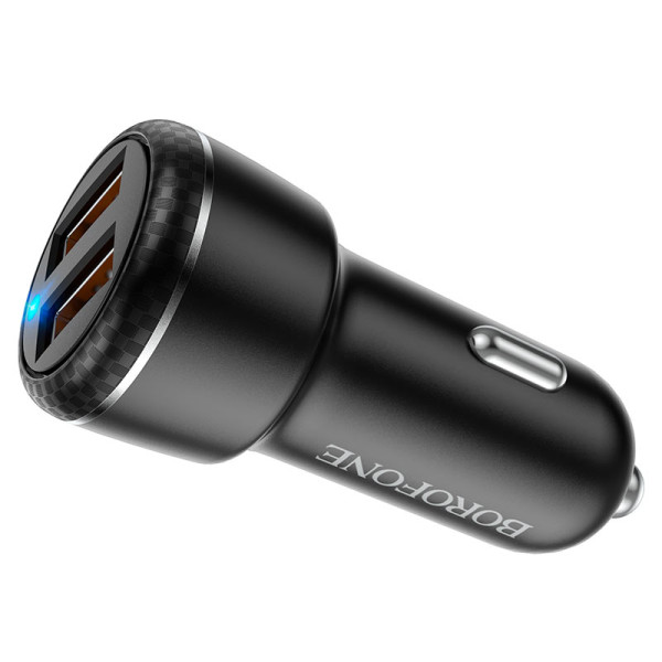 Авто-зарядка Borofone BZ17 Core Dual Port (QC3.0)[Black]