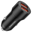 Авто-зарядка Borofone BZ19 Wisdom Dual Port (2.4A)[Black]