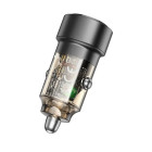 Incarcator auto Borofone BZ20 Smart PD20W+QC3.0 [Transparent-Black]