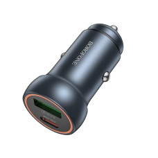 Автозарядка Borofone BZ32A Fresh PD30W+QC3.0 car charger [Metal Gray]